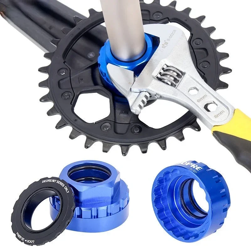 Bicycle 12 Speed Chainrings Tool Aluminum Alloy CNC Direct Mount Repair Tool For Shimano M7100/m8100/m9100 Slx Crankset 46x26mm