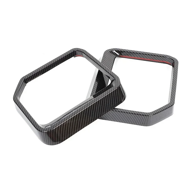 Para Toyota Land Cruiser Prado 250 2024 ABS negro espejo retrovisor de coche lluvia ceja marco decorativo decorar accesorios de coche