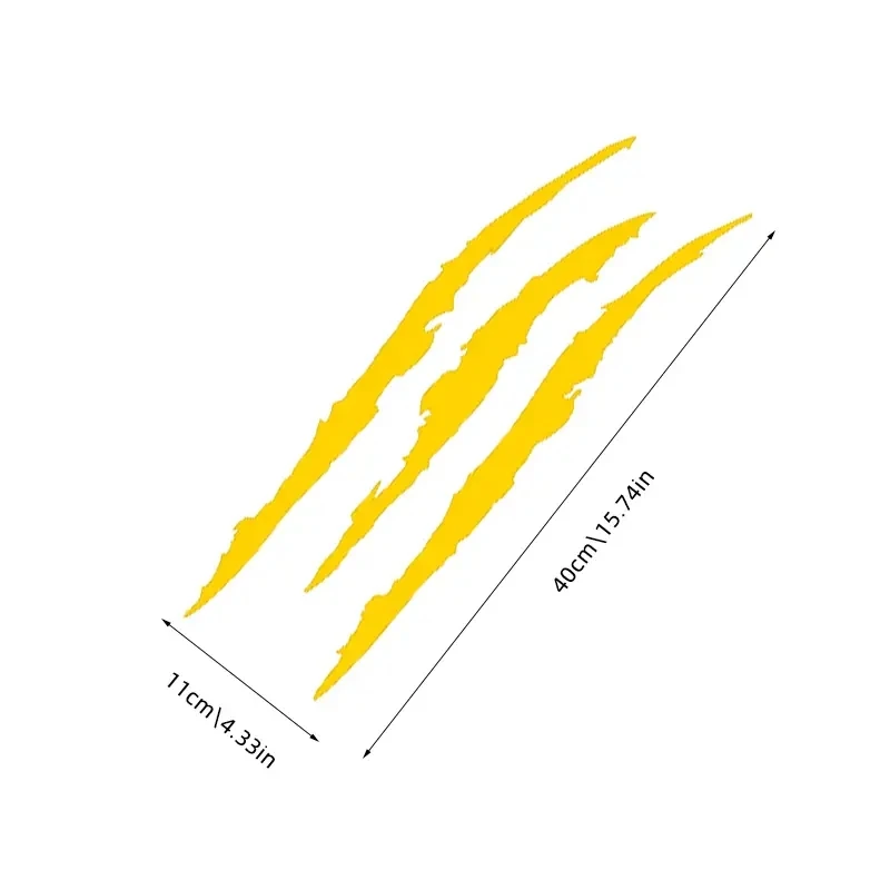 ملصق Monster Claw Scratch - ملصق فينيل عاكس لتزيين المصابيح الأمامية للسيارة - ملحق تصفيف تلقائي لافت للنظر #4
