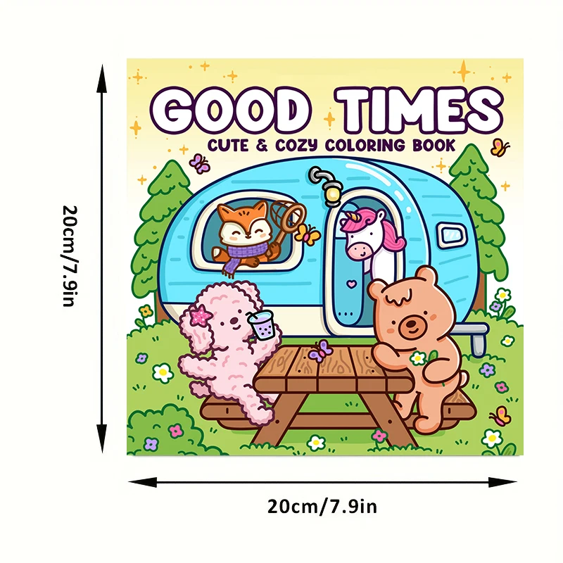 28 Pages Good Time Style Coloring Coloring Book for Soothing Stress | Stress Reduction Colouring Book for Relax &Gifting