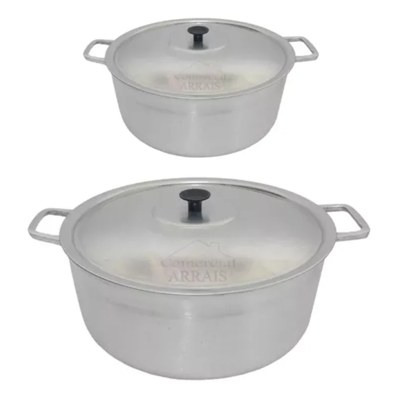 

2 Pans Casserole Aluminum Blended Cast N°32 + N°40 Baking Pans and Fryers