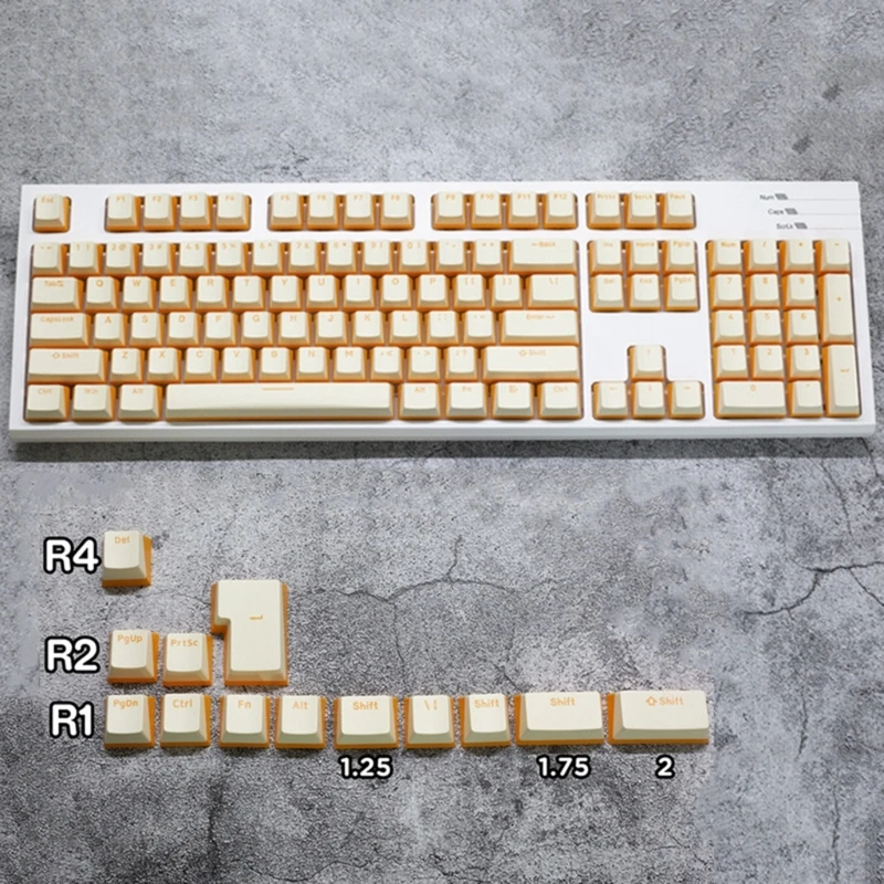 PBT OEM Height Milk Keycap 117 Keys For Mechanical Keyboard Switches Drop Shipping