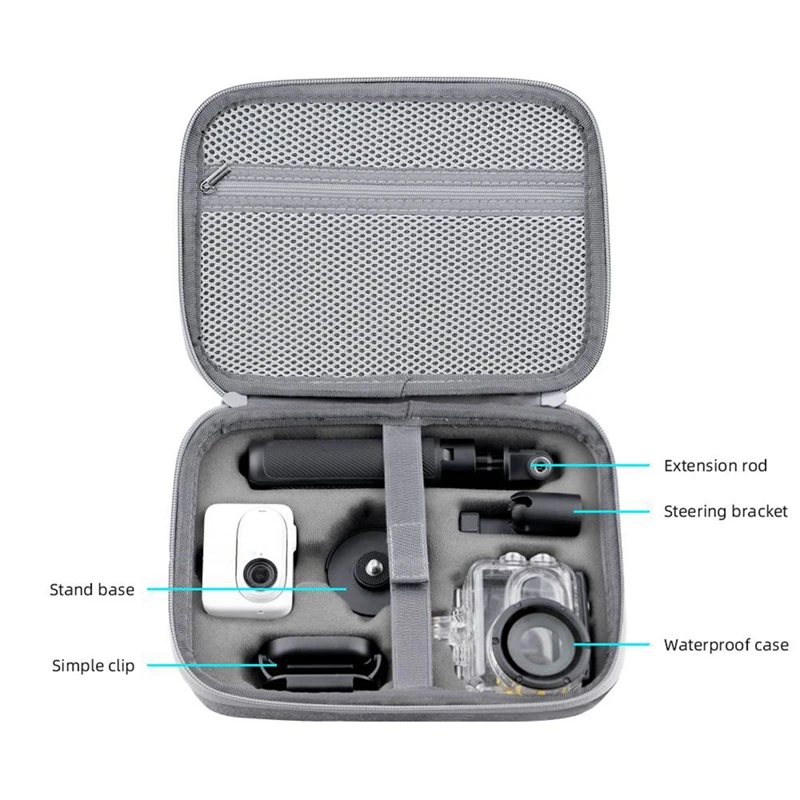 For Insta360 GO 3 Bag Action Camera Bag Carrying Case Portable Camera Hard Shell Storage Bag Replacement