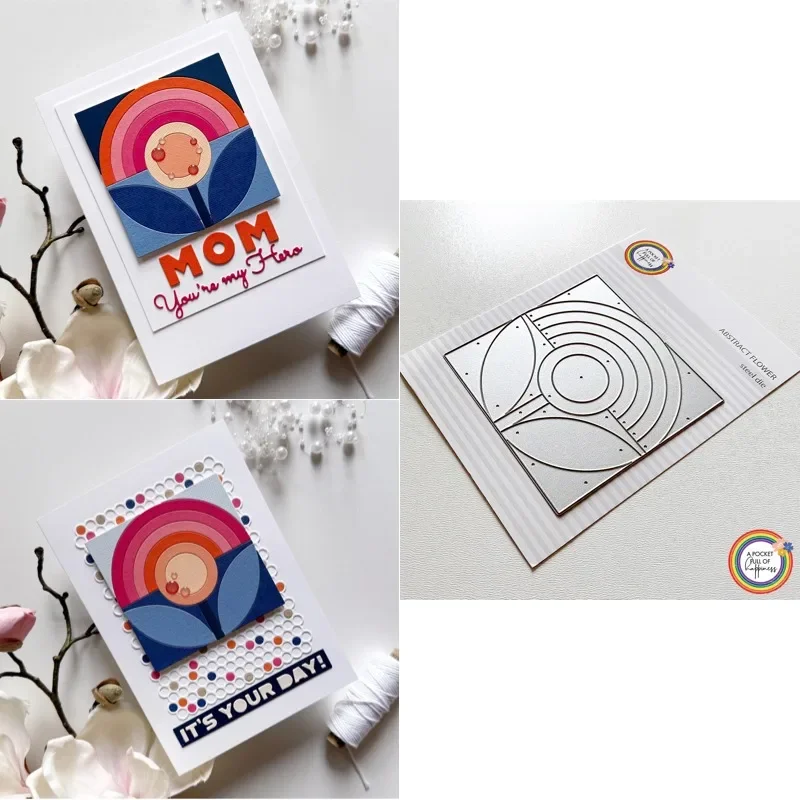 Er is ook een paar kleine oorkappen bovenop de wekker. Nieuwe aanwinst 2026 metaal snijmal scrapbooking DIY decoratie. - afbeelding 1