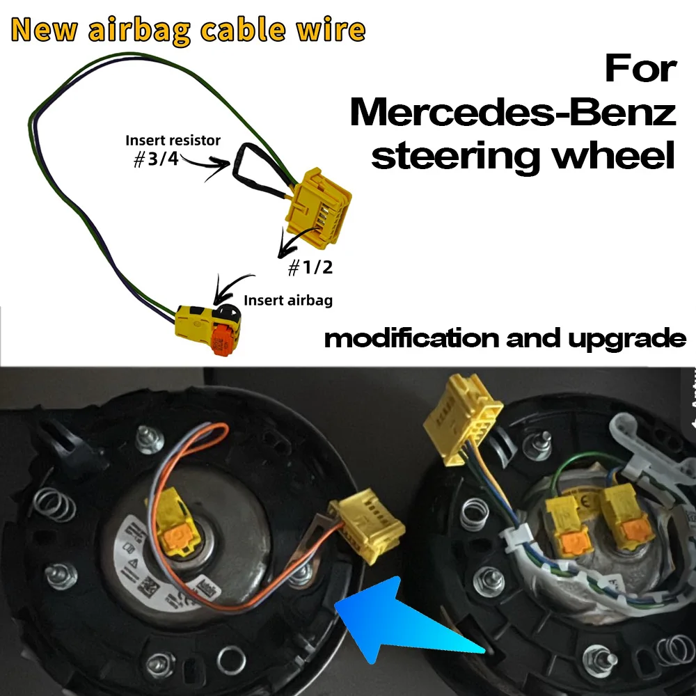 

High quality Airbag Wiring Loom Harness Plug Connector For Mercedes Benz Steering Wheel Cable