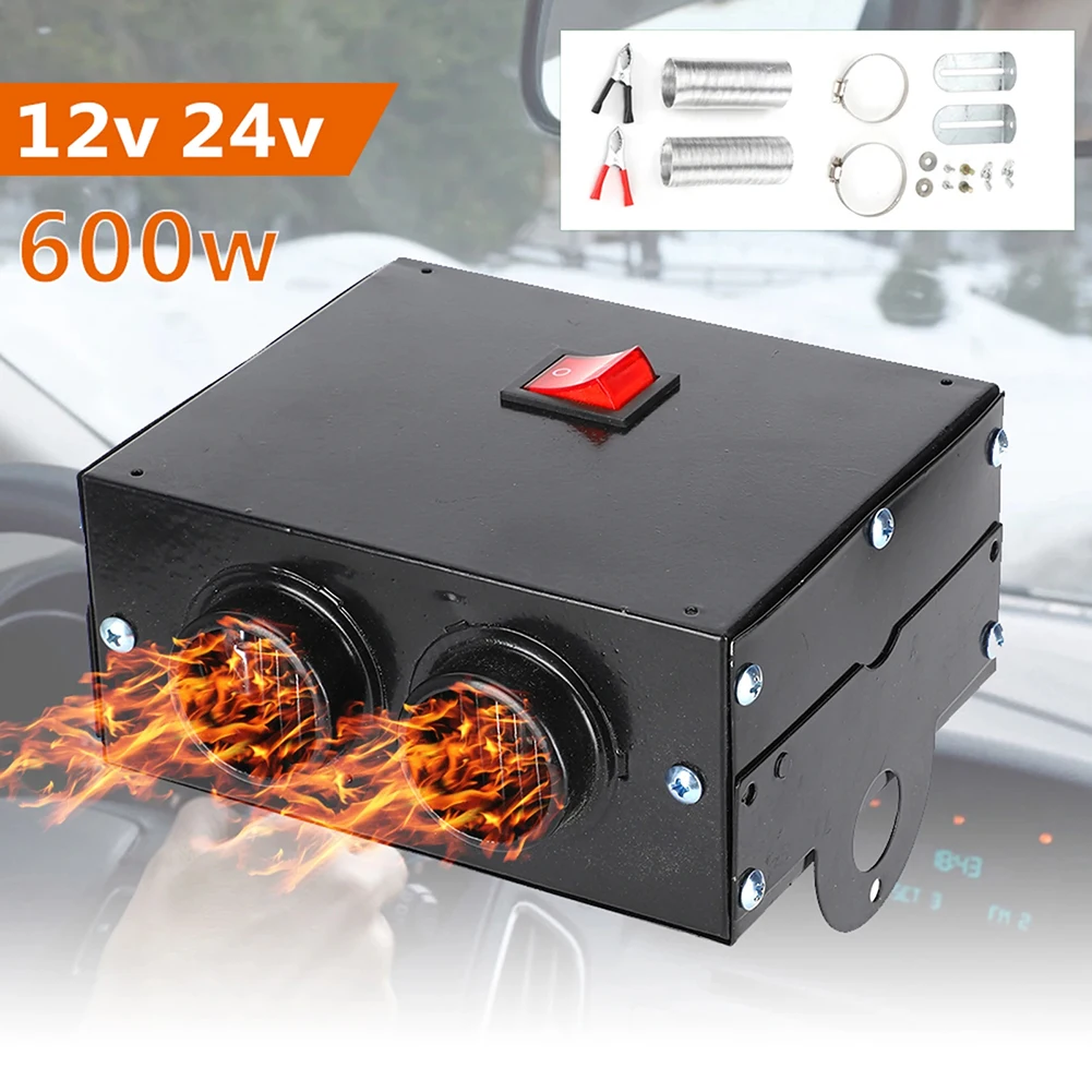 

500W Car Truck Heater For Winter Portable Car Space Heater Windshield Demister For Car Truck Ships RVs Vans Car Electronics