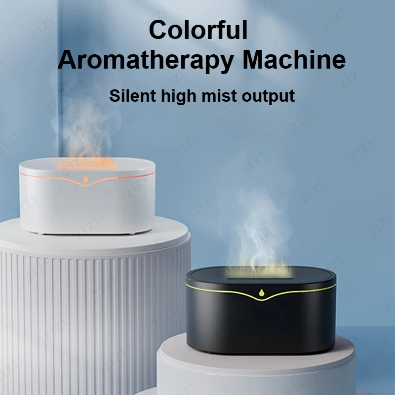 Home Desktop Mini Portable Water Droplet Silent Fragrance Machine Portable USB Flame Humidification Aromatherapy Machine