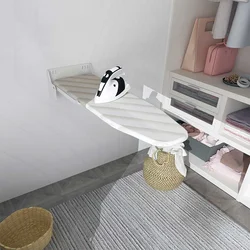 Wall-Mounted 180 Degree Rotatable Double Flap Folding Ironing Board Hidden Household Ironing Board