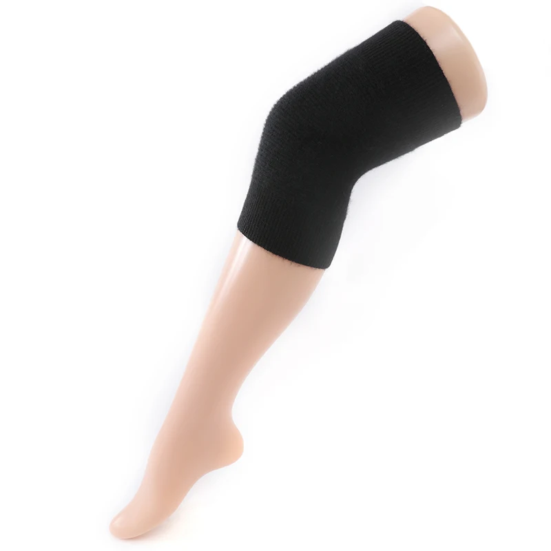 وسادات ركبة من الكشمير 100% للرجال والنساء، أكمام حماية مفصل الركبة، دفء الشتاء، حماية من البرد، دعامة الركبة الباردة القديمة للساق #5