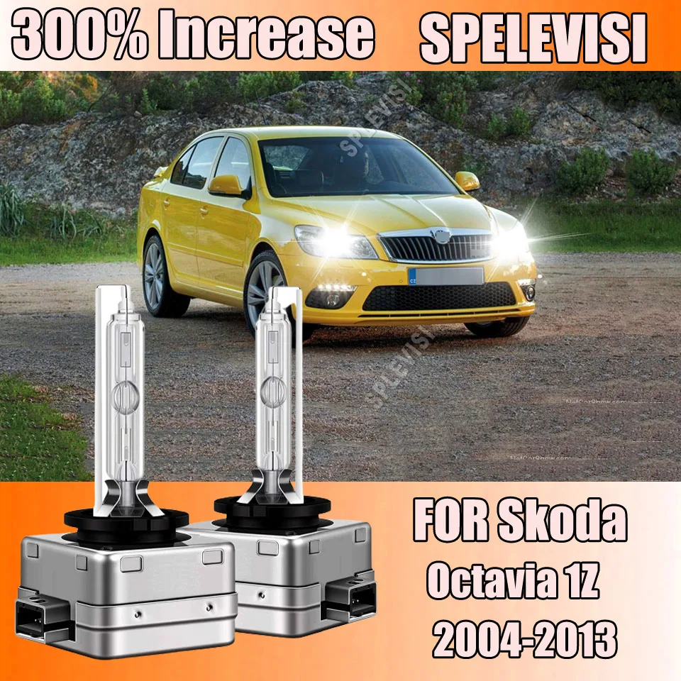 

2 шт., автомобильные ксеноновые лампы для Skoda Octavia 1Z 2004 2005 2006 2007 2008 2009 2010 2011 2012 2013