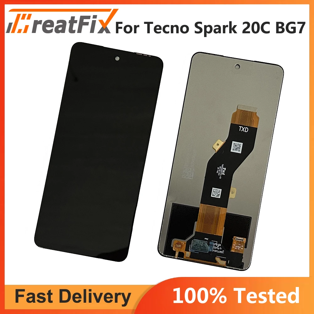 

For Tecno Spark 20C BG7n BG7 LCD Display Touch Panel Screen Digitizer With Sensor LCD Assembly For Tecno Spark20C LCD Screen