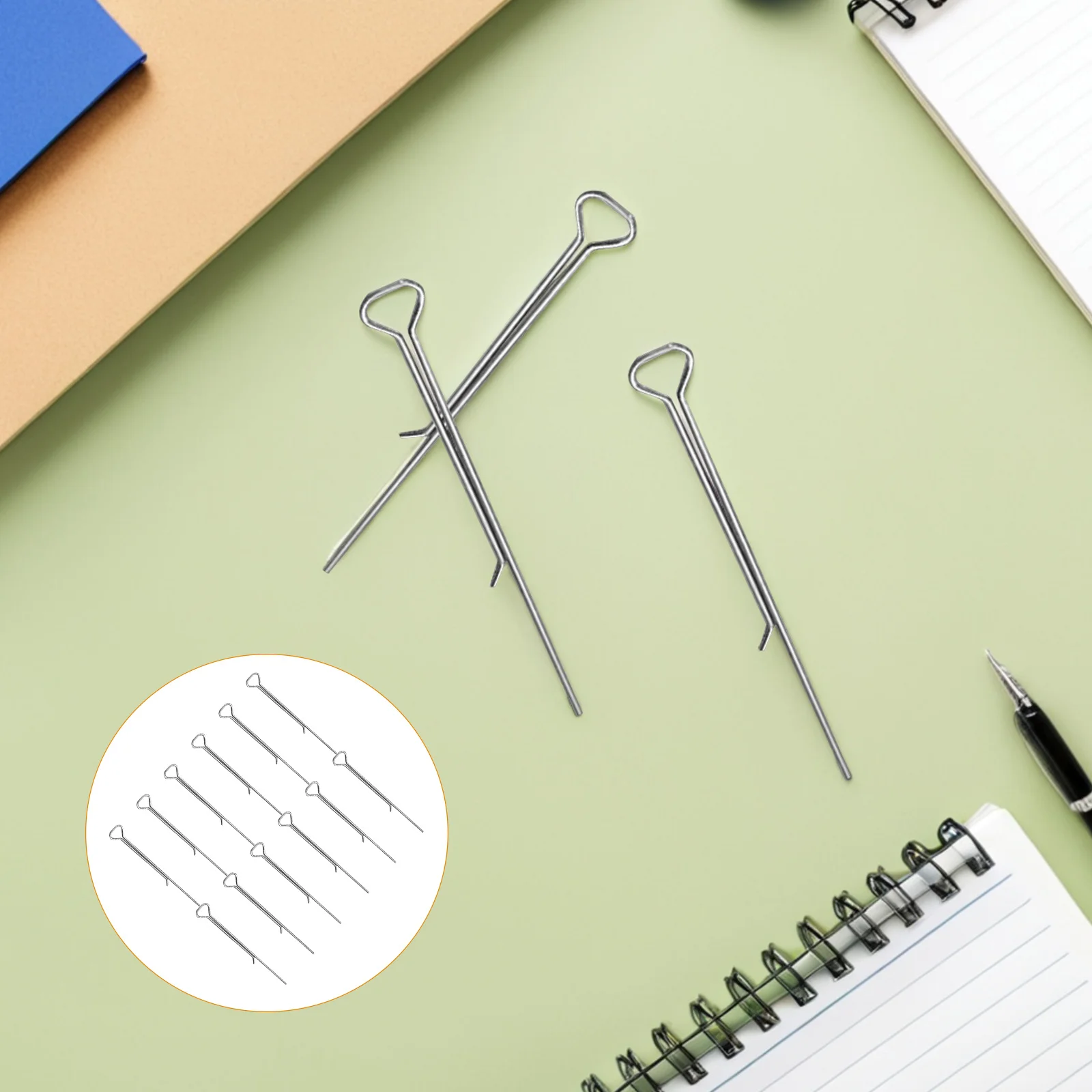 

12pcs Centering Device Carbon Steel Diy Making Tool Metal Wick Holder Clip For Small Wick Positioning Accessory