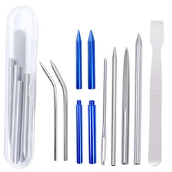 Paracord Needle Stitching Lace Weavinglacing Bracelet DIY Jewelry Accessories Set Tools Smoothing Braiding Knotter Leatherjigs
