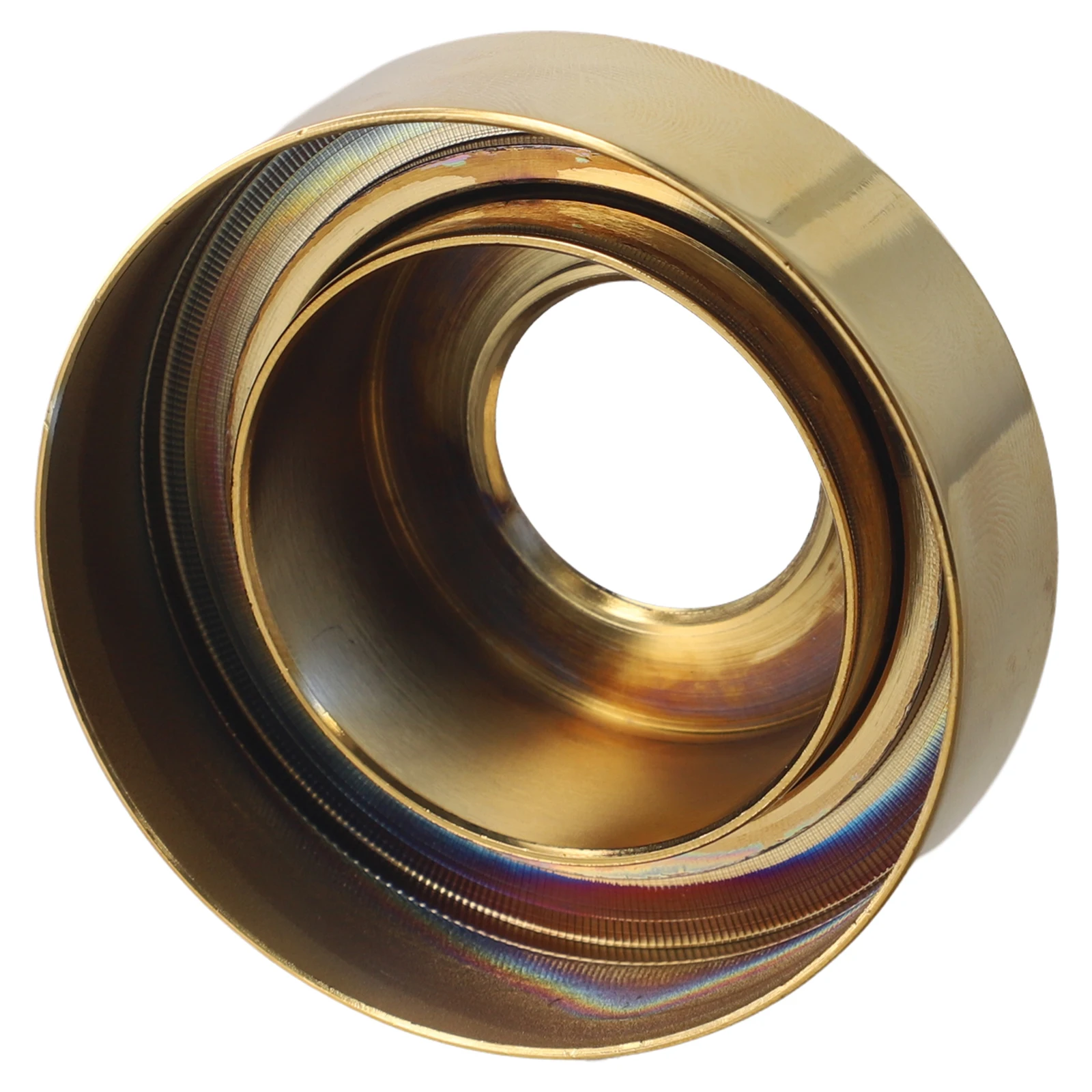 Copper Adjustable Decorative Cover for Shower Heads Featuring Retractable Design and Height Adjustment from 0mm to 23mm