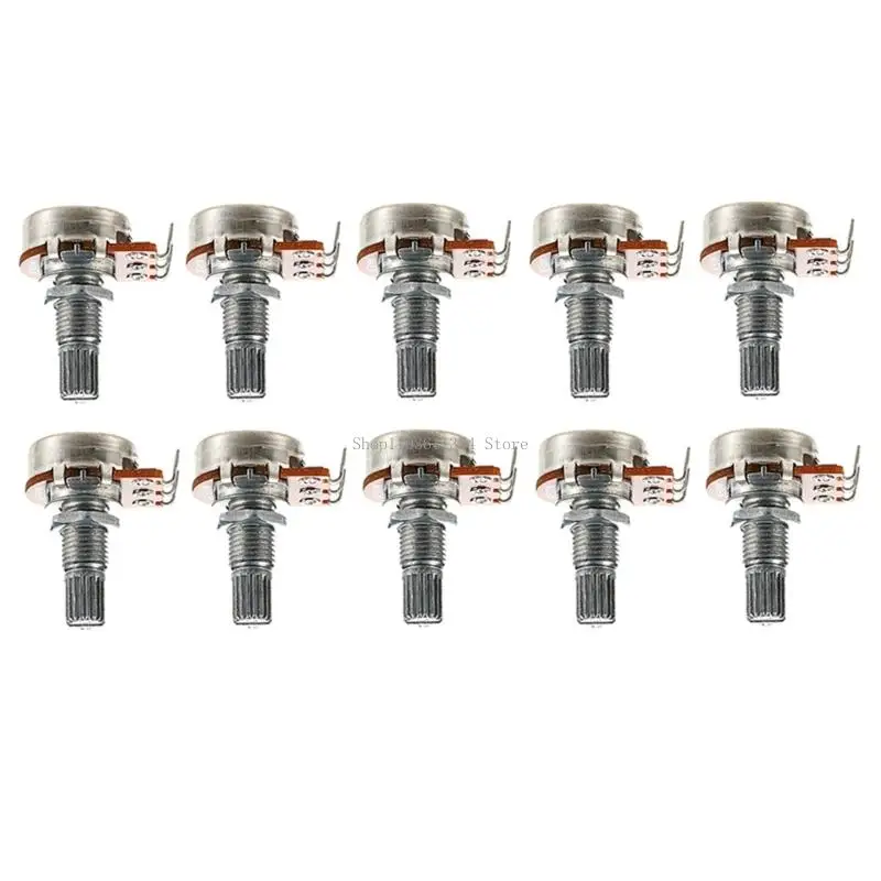 

Гладкий логарифмический контроль 500K Потенциометр Гитара Басовая часть Металлическая текстура