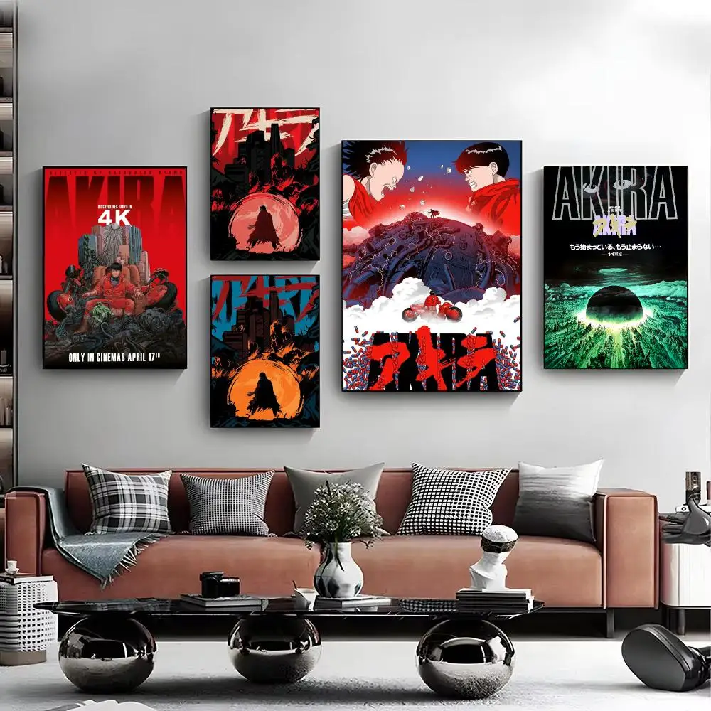 Classic Anime A-Akira Poster Modern Minimalist Wall Art Prints for Bedroom Living Room Aesthetic Contemporary Decor Gift