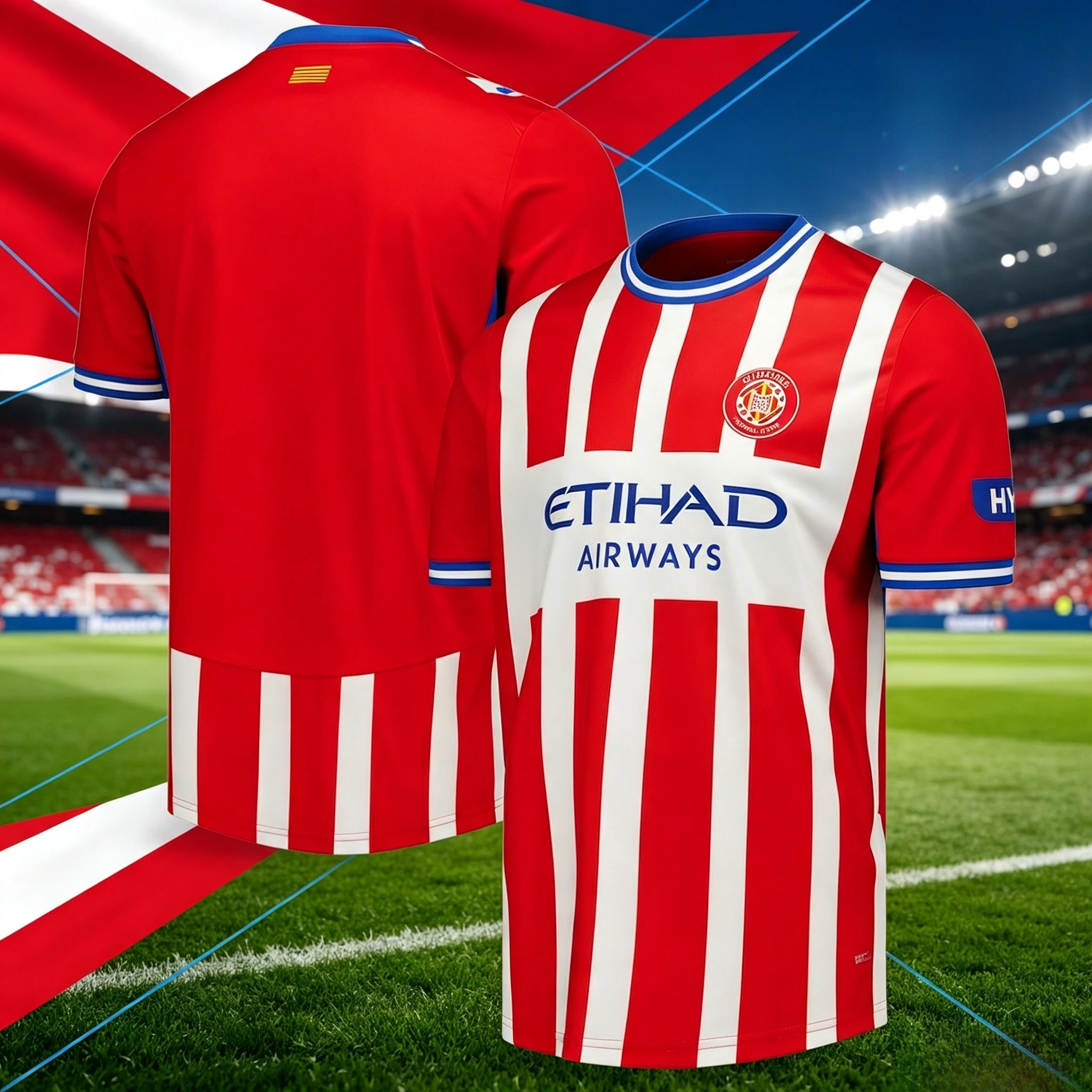 26-27 Season Girona Football Jersey Shirt, Fan Jersey 3D Print Tshirt, Men Summer Training Breathable Quick Drying Sweatshirt