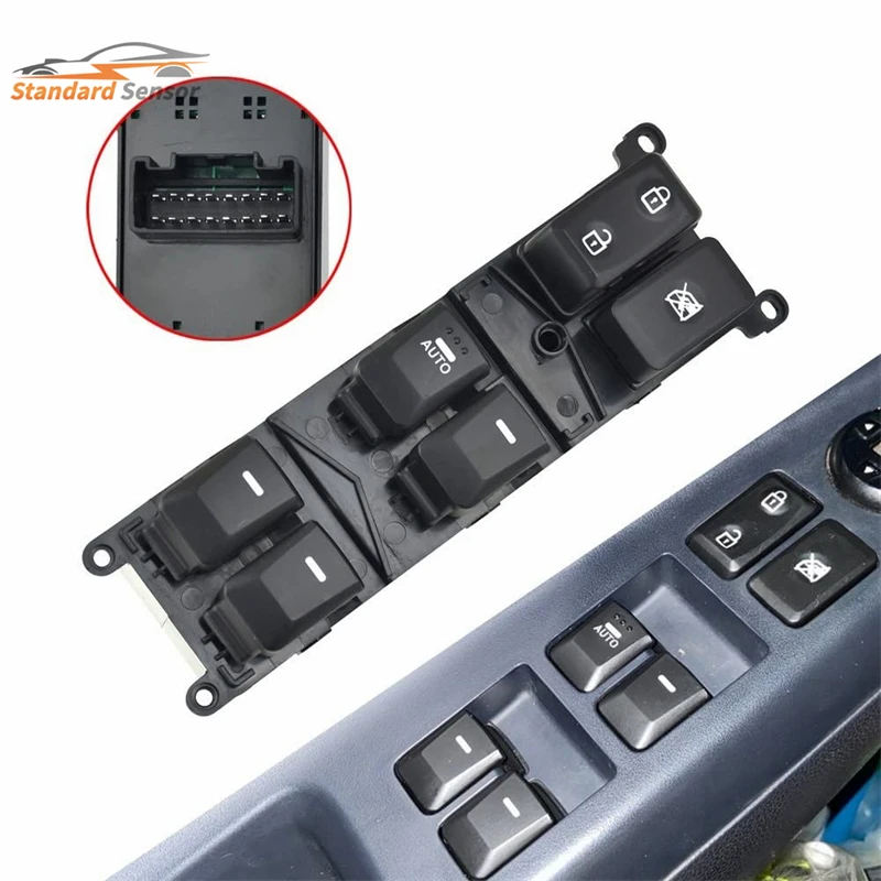 

16 Pins 93570-1W155 For Kia Rio 2012 2013 2014 2015 4Door Front Left Electric Master Control Power Lifter Window Switch