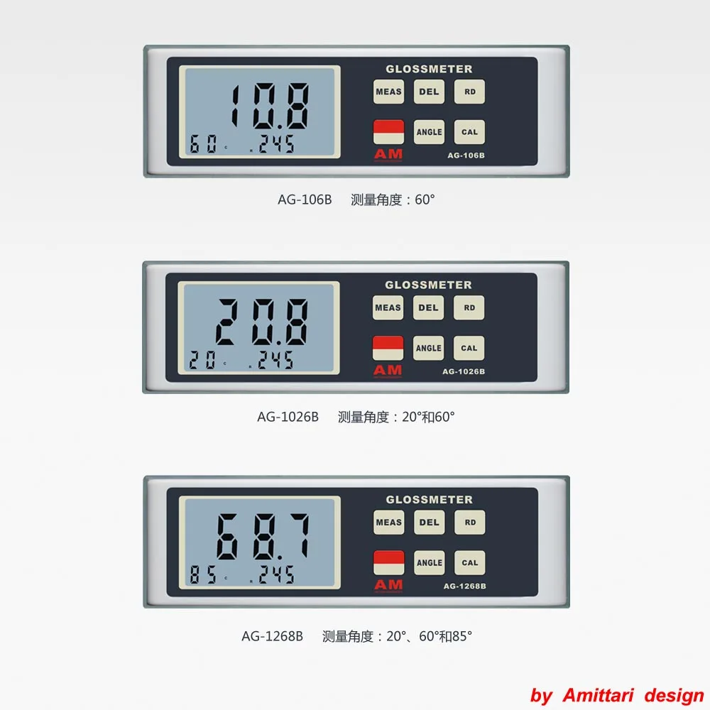 Glossmeter AG-126B to Ink, paint, paint, paint, decoration materials digital Gloss meter Range 0.1 ~ 200 GU
