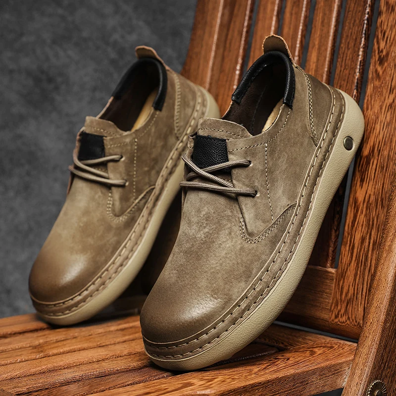 

Мужская повседневная обувь Four Seasons, высококачественная минималистичная обувь для офиса или отдыха, уличная модная уличная молодежная обувь, хит продаж