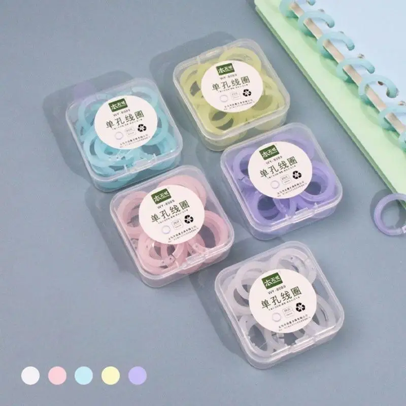 

LXAA 100Pcs Colorful Binder Rings 15mm Diameter Book Rings Detachable Binder Rings for Flash Card Index Card Binder Folder