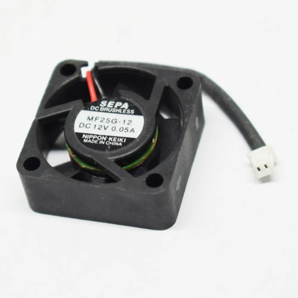 

For 10 Pack SEPA MF25G-12 25x25x10mm 2510 12V 0.05A 2 Pin 5 Blade DC Brushless Fan -