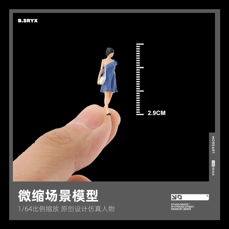 1:64 anime mini boneca vestido menina figura modelo em miniatura fotografia adereços modelo de cena diy mesa areia paisagismo ornamento presente