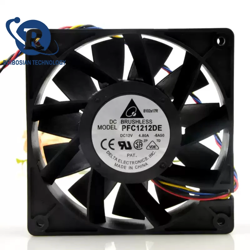 Delta 12038 12 В 4,8 А PFC1212DE 12 см супер большой объем воздуха двойной шарик жестокий вентилятор Delta 12038 12 В 4,8 А PFC1212DE 12 см супер большой объем воздуха двойной шарик жестокий вентилятор