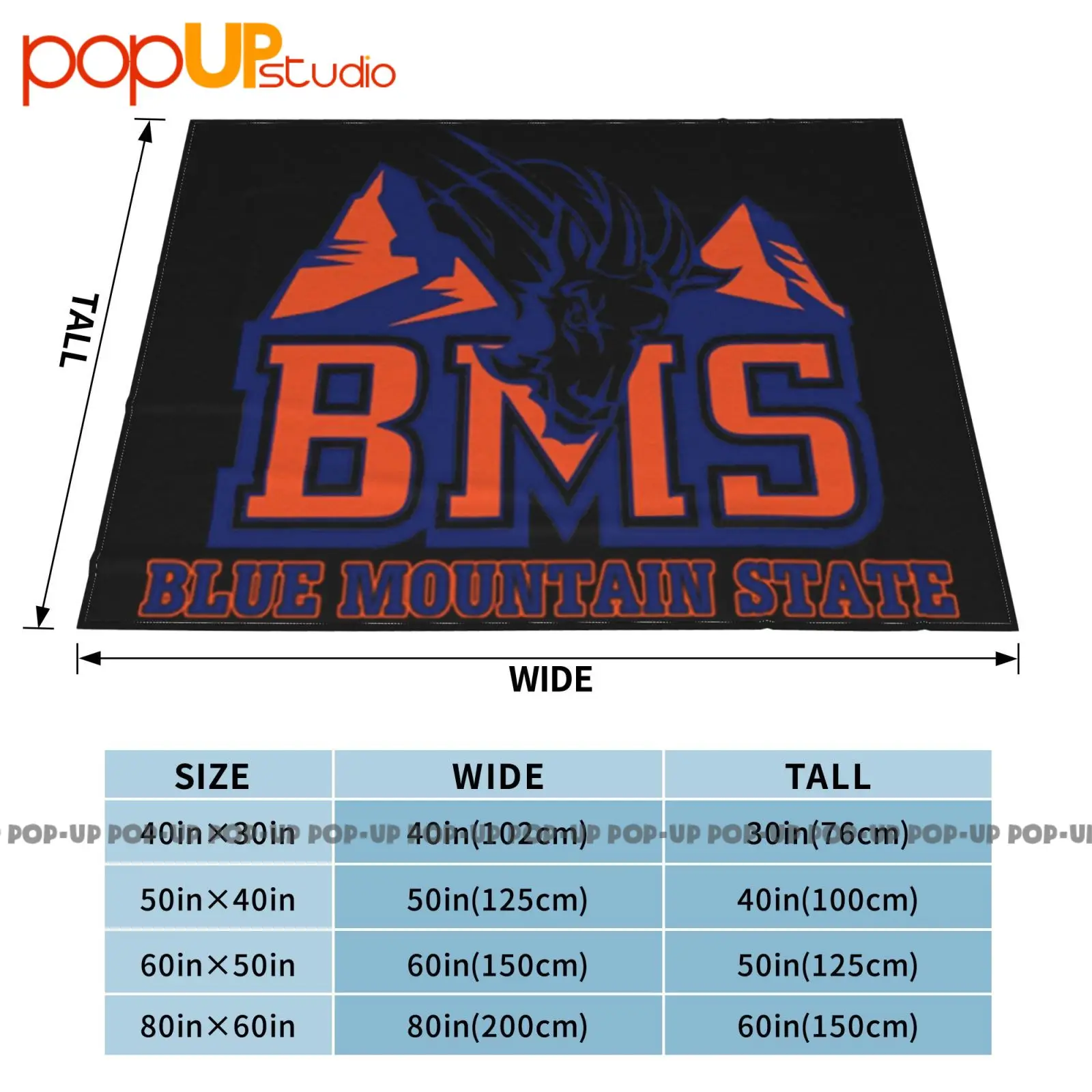 ولاية الجبل الأزرق Bms الماعز شعار Sitcom الأبيض Thad القلعة أليكس موران بطانية فائقة النعومة لحاف الشتاء غطاء أريكة أغطية السرير #5