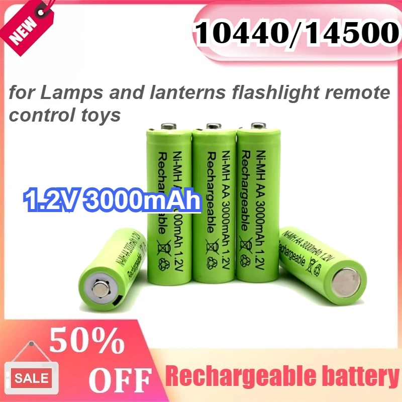 

AA /AAA 1.2V 3000mAh Battery Ni-MH Rechargeable Battery for Toy Remote Control Rechargeable Batteries AA 1.2V Battery