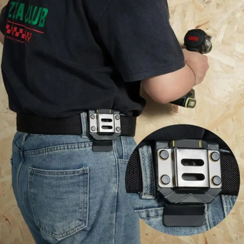 Belt Drill Holder For Impact Drill Guns And Tape Measure Drill Belt Clip M4YD