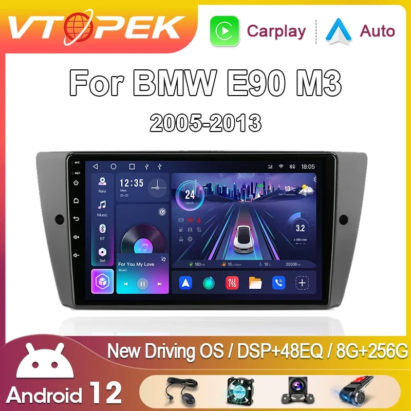 

Vtopek Android 2 Din Car Radio Multimedia Player Stereo For BMW 3-Series E90 E91 E92 E93 2005 - 2013 Navigation Carplay Auto DVD