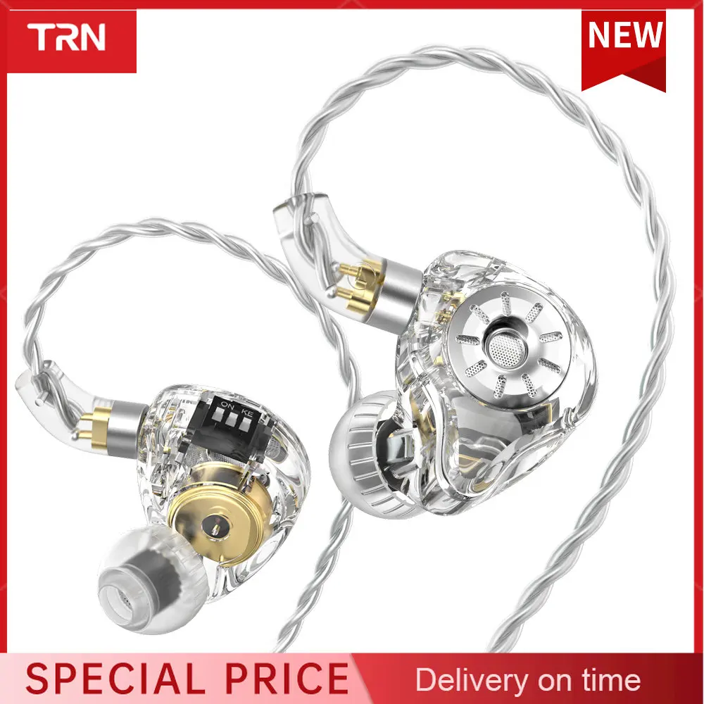 TRN ST1 Pro Tunable HiFi Hybrid In-Ear Monitor Earphone Running Sport Earphone Earplug Headset Detachable Cable