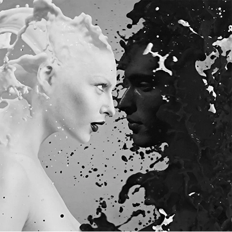 Custom Black White Milk Lover Photo Wallpapers For Wall 3 d Living Room Bedroom Shop Bar Cafe Walls Murals Roll Papel De Parede