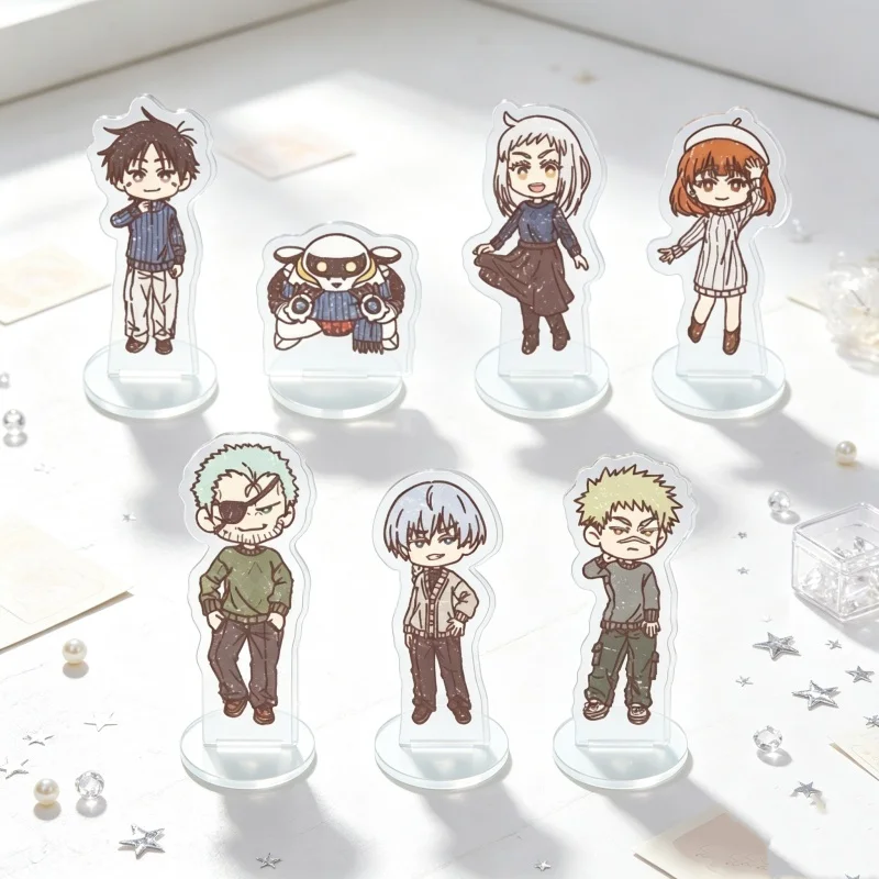 7PCS Latest Anime Release Snowball Earth Mini Acrylic Figure Stand Model 10CM Tetsuo Yabusame/Yukio Collection Fan Gift Keychain