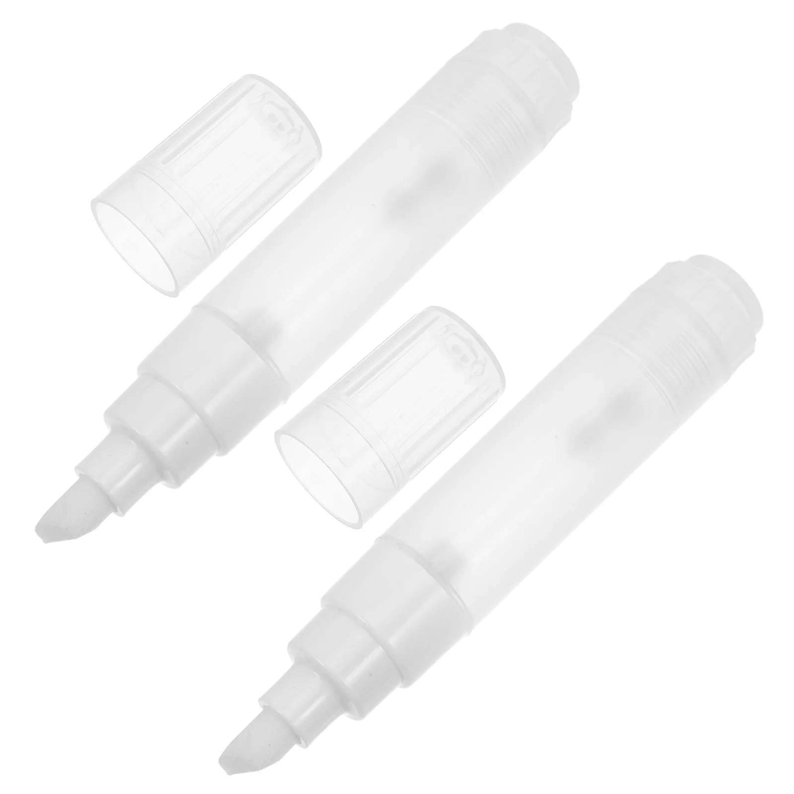 

2pcs Refillable Empty Paint Markers 8Mm Flat Tip For Wood Metal Plastic Diy Crafts Graffiti Art Industrial Repair Reusable