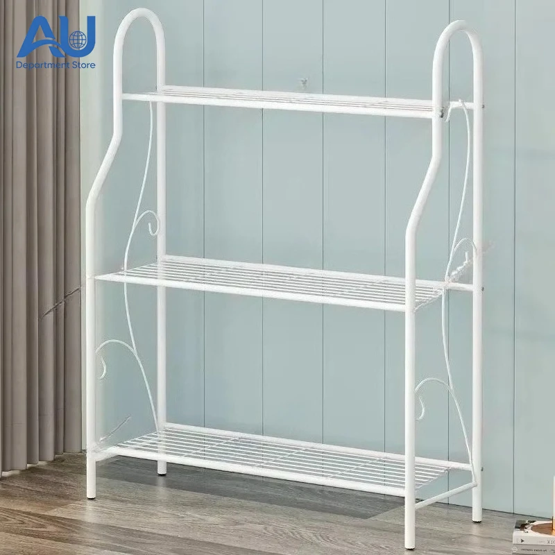 new Ironwork Plant Shelves Balcony Flower Stand Multi-Layer Planters for Indoor Ironwork Plants Garden Indoor Outdoor Shelf