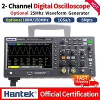 【Hantek Official Genuine】DSO2C10 DSO2D10 DSO2D15 4 in 1 2-channels Digital Oscilloscope + Signal generator + FFT + decode