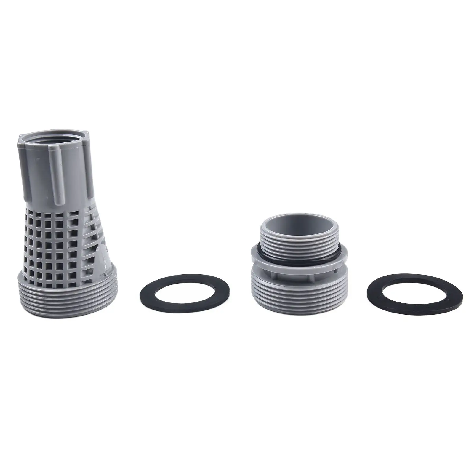 4K8001 For Intex Pool Sand Filter Adaptor Long Connector Short Connector Flat Gasket and 1 1.25 O Ring for Filter Port Link
