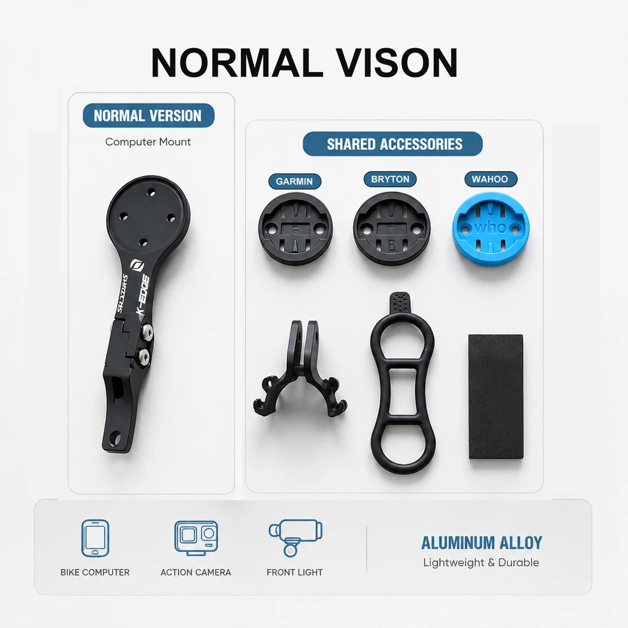 Computerhalterung aus Aluminiumlegierung für Syncros Fraser oder Creston IC Cockpits GoPro/Garmin/Bryton/Wahoo Halterung – Detail 7