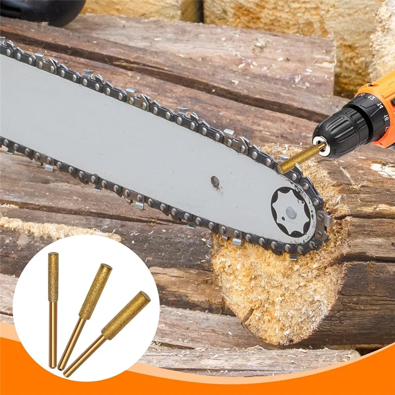 

A52I-21PCS Diamond Chainsaw Sharpener Chainsaw Diamond Sharpener In 3 Size Diamond Chainsaw Sharpener Burr