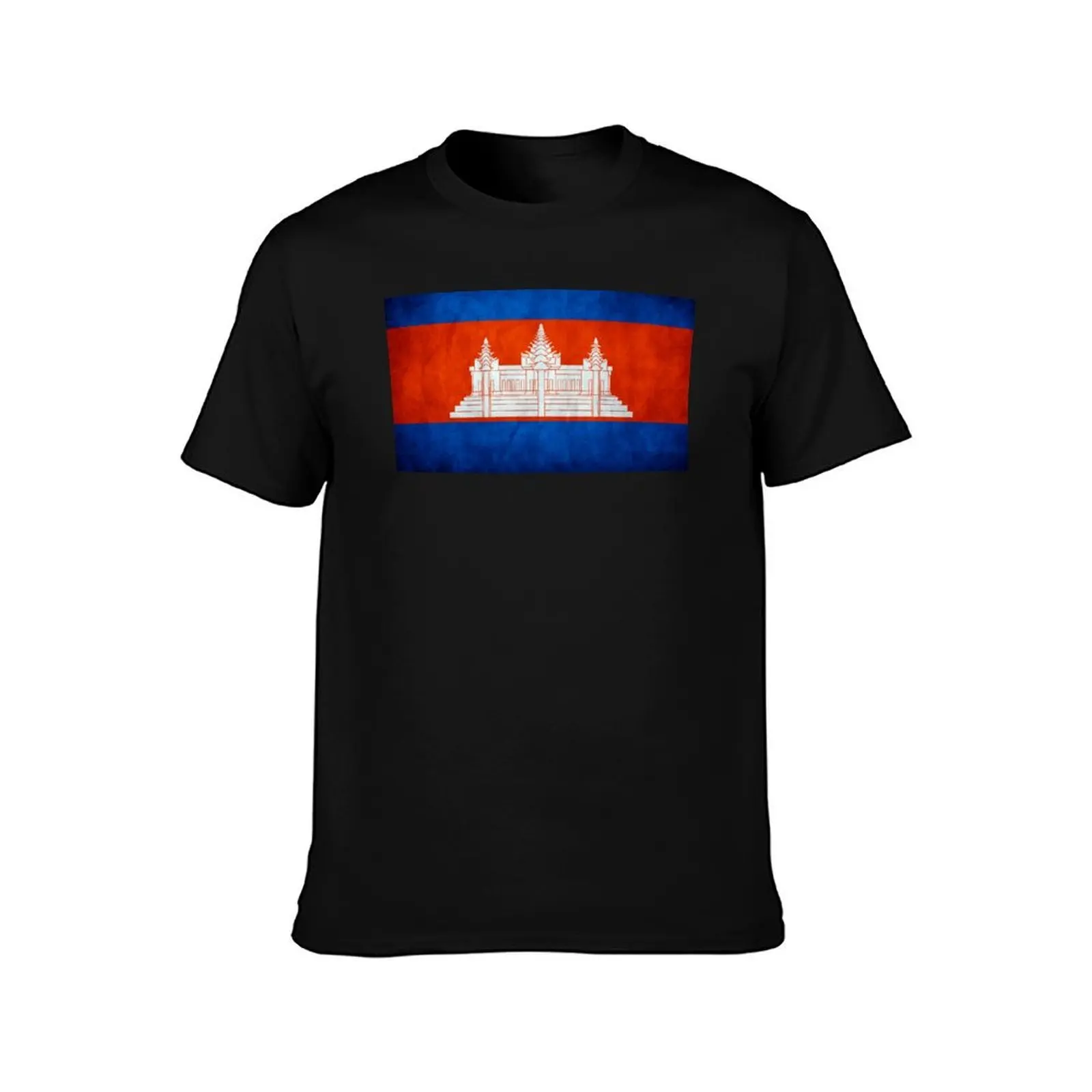 Cambodia Cambodian Flag National Flag of Cambodia T-Shirt, Summer Casual Cotton Tee, Oversized Streetwear Tops, Unisex Men Women