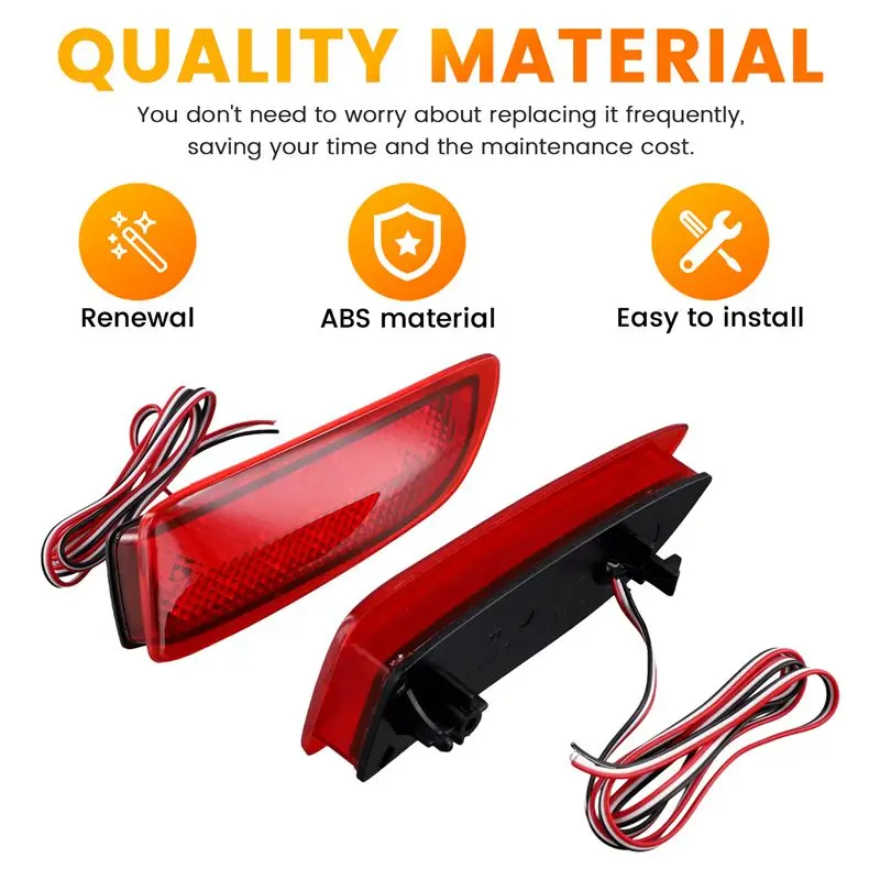 ABHX-Car LED Rear Bumper Reflector Brake Light Tail Lamp 8192002030 8191002130 For Toyota Corolla 2011-2013 Lexus CT200