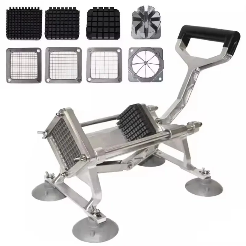 Heavy Duty Cast Aluminum Premium Commercial Manual French Fry Cutter