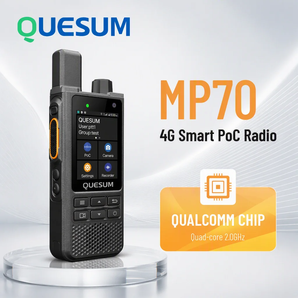 QUESUM MP70 PoC Radio WCDMA LTE GSM band Android intelligent two-way Radio, independent Beidou positioning, emer