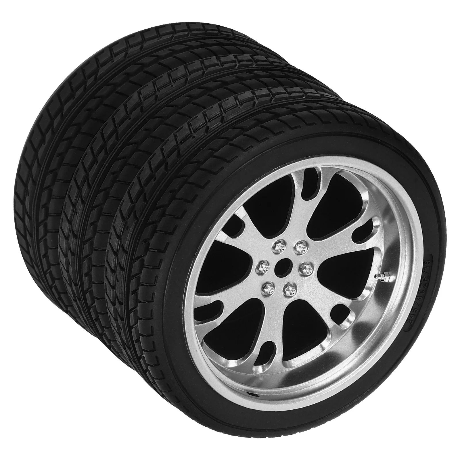 PVC Simulation Tyre Pen Holder Sturdy Build Modern Style Desk Organizer for Office Stationery Storage Home Decor Item