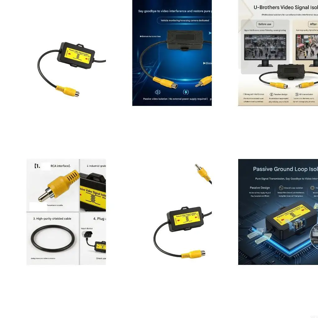 Q6PA Video Wiring Module for Camera Monitor Cable Routing and Display