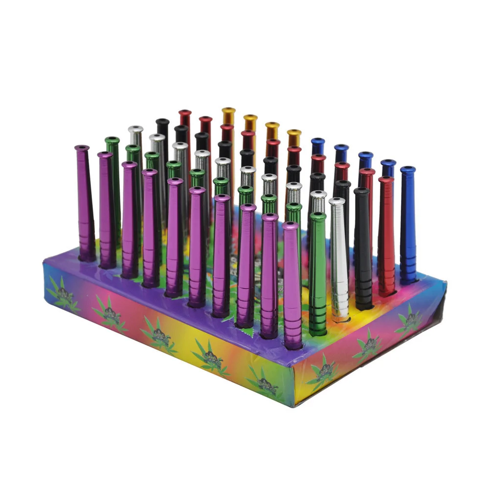 أنبوب معدني سبائك الألومنيوم القش ، أداة باردة للرجال ، هدية ، 5 قطعة