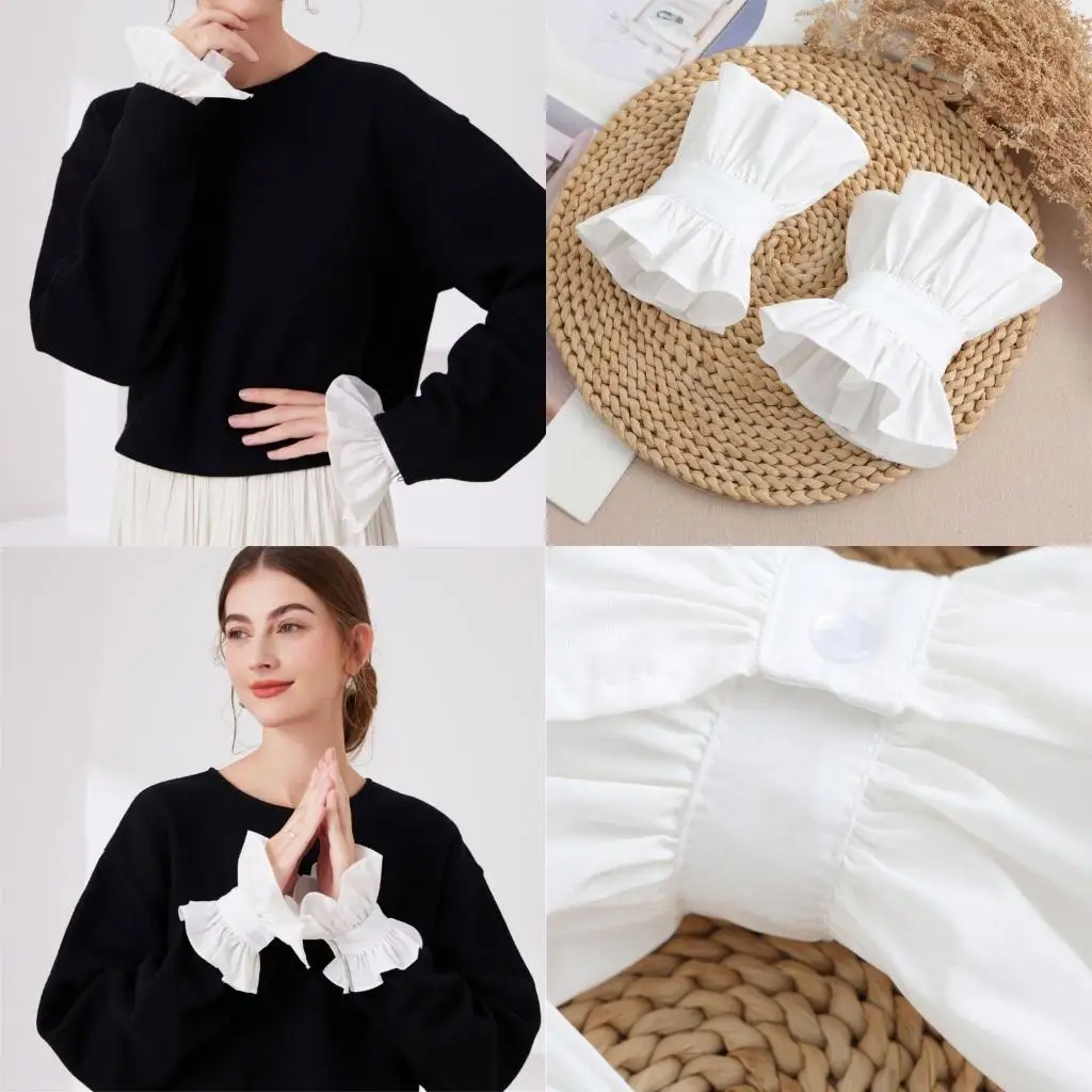 

R1WE 2pcs Beautiful Goddesses Oversleeve Comfortable Soft Sleeves Sophisticated