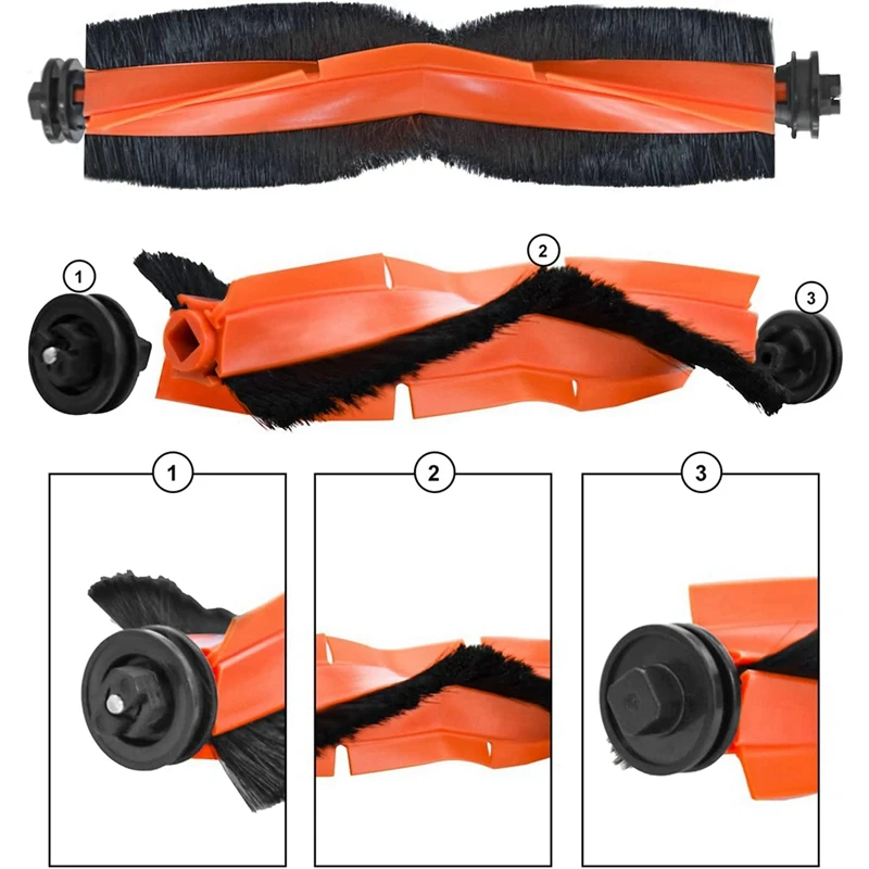 Lot de 16 pièces de rechange pour aspirateur robot Xiaomi X10 + et Dreame L10S Ultra, accessoires